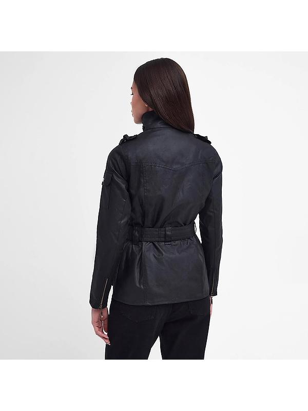 Barbour International Women's International Wax Jacket - Black Image 4