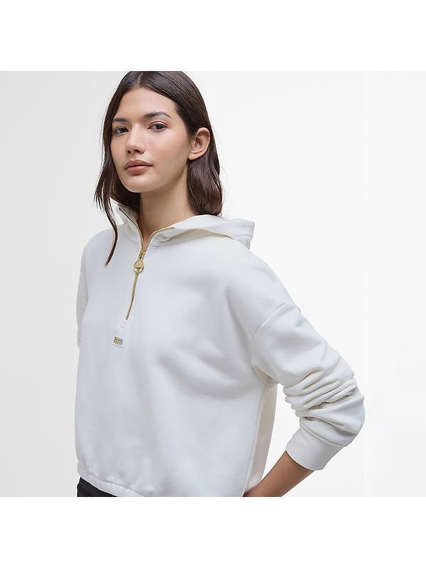Barbour International Women's Priya Hoodie - Neutral Image 5