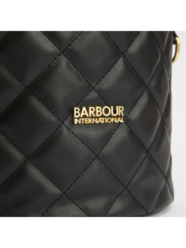 Barbour International Women's Quilted Mini Balham Tote Bag - Black Image 5
