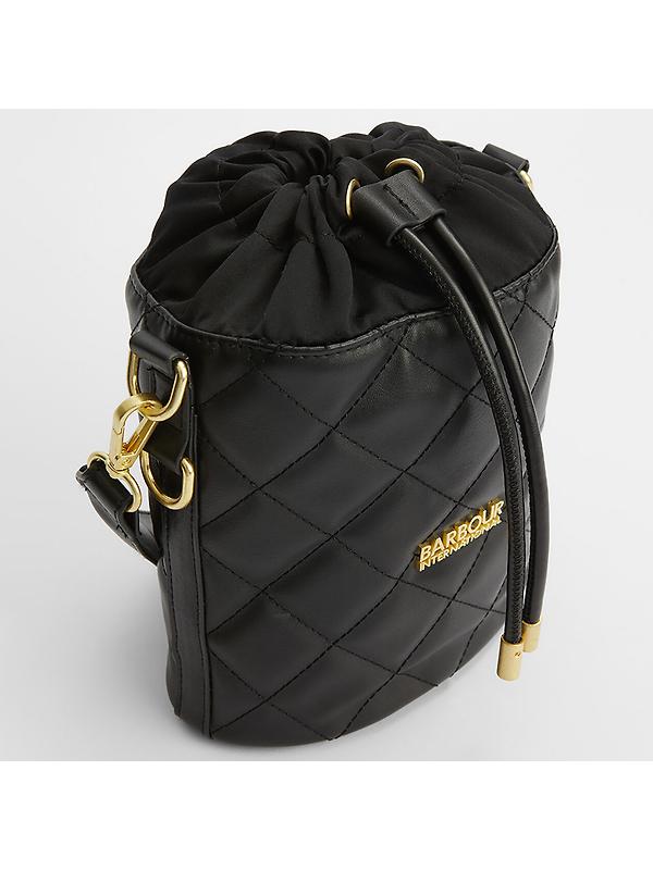 Barbour International Women's Quilted Mini Balham Tote Bag - Black Image 6