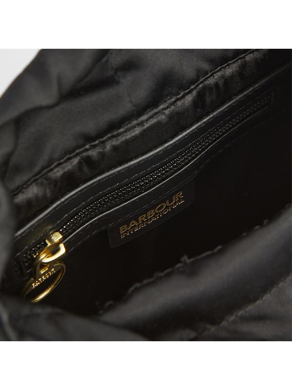 Barbour International Women's Quilted Mini Balham Tote Bag - Black Image 7