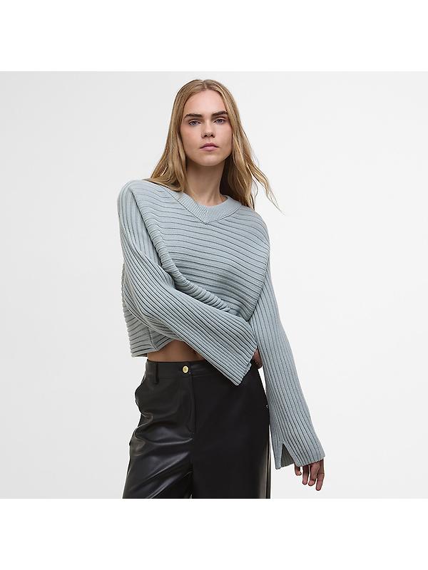 Barbour International Women's Zola Knitted Jumper - Light Steel Blue Image 2