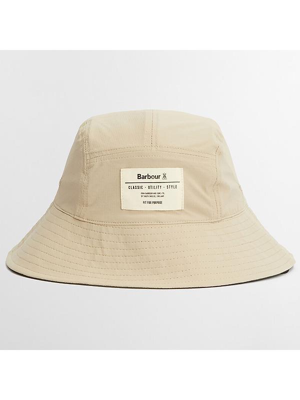 Barbour Men's Bidlam Showerproof Reversible Bucket Hat - Concrete/Olive Image 2