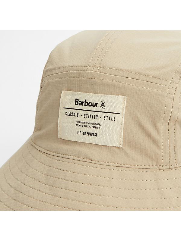 Barbour Men's Bidlam Showerproof Reversible Bucket Hat - Concrete/Olive Image 5