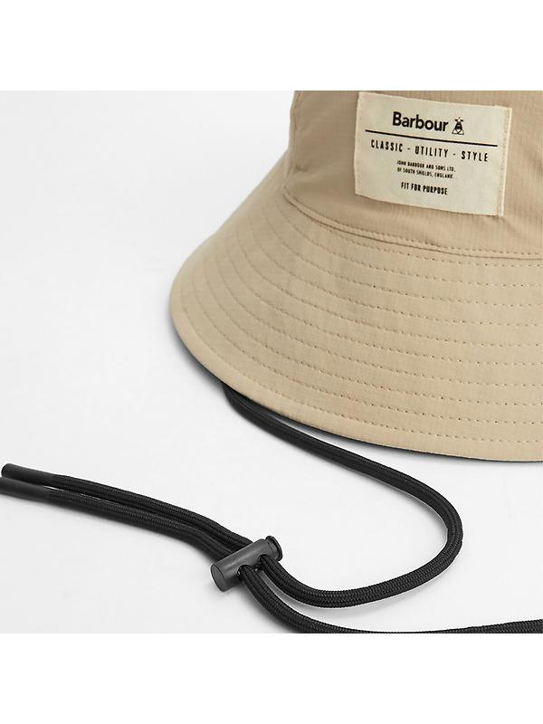 Barbour Men's Bidlam Showerproof Reversible Bucket Hat - Concrete/Olive Image 7