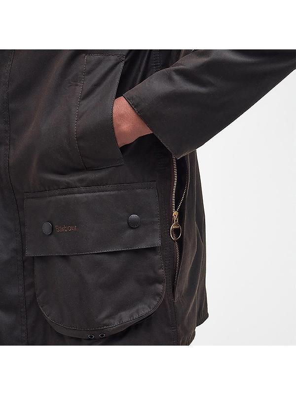 Barbour Men's Classic Beaufort Waxed Jacket - Olive Image 7