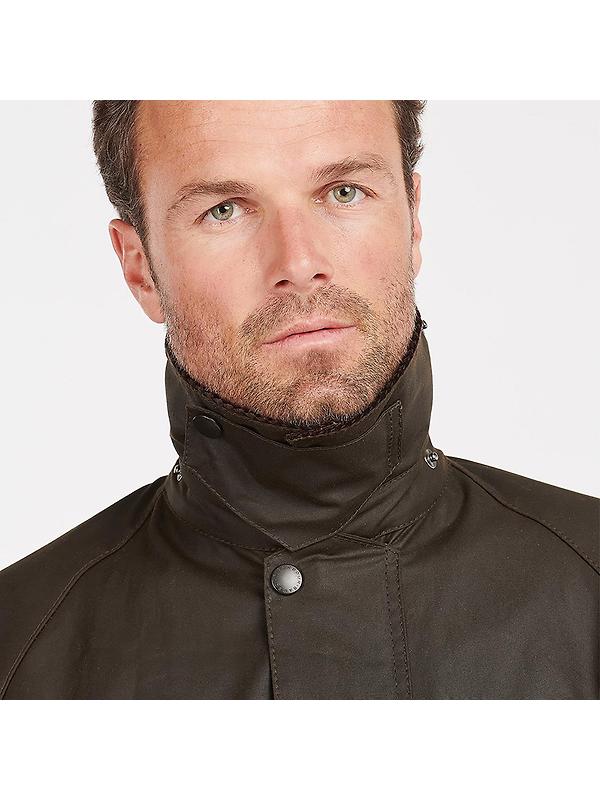Barbour Men's Classic Beaufort Waxed Jacket - Olive Image 9