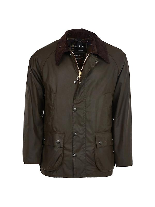 Barbour Men's Classic Bedale Waxed Jacket - Olive Image 1
