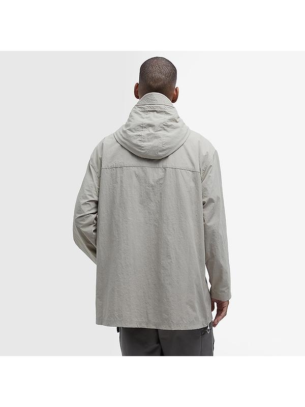 Barbour Men's Durham Hooded Overshirt - Concrete Image 4