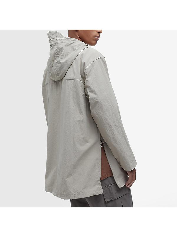 Barbour Men's Durham Hooded Overshirt - Concrete Image 5