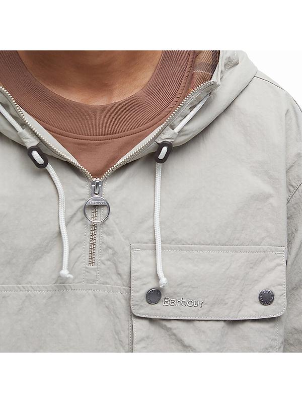 Barbour Men's Durham Hooded Overshirt - Concrete Image 7