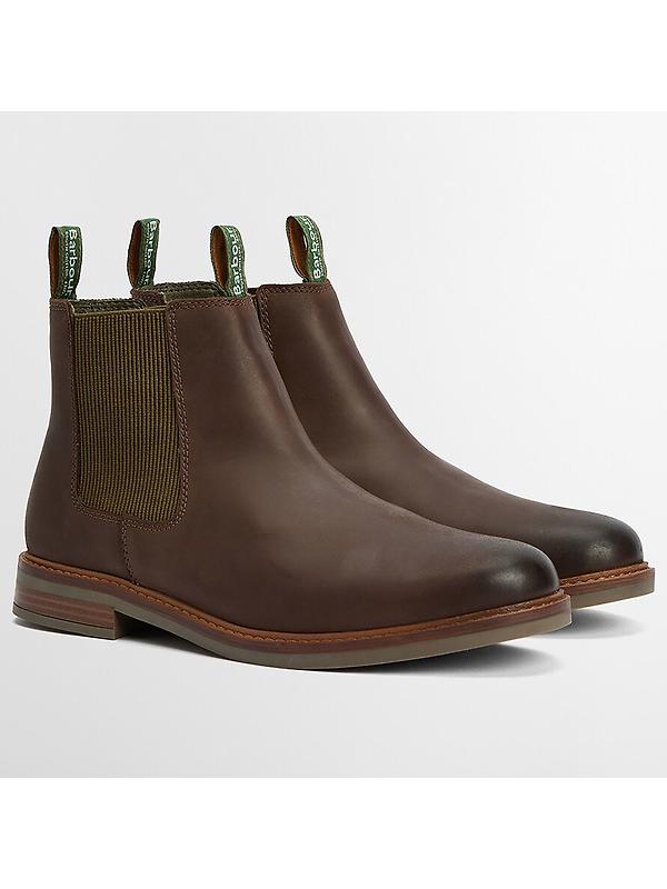 Barbour Men's Farsley Chelsea Boots - Choco Image 2