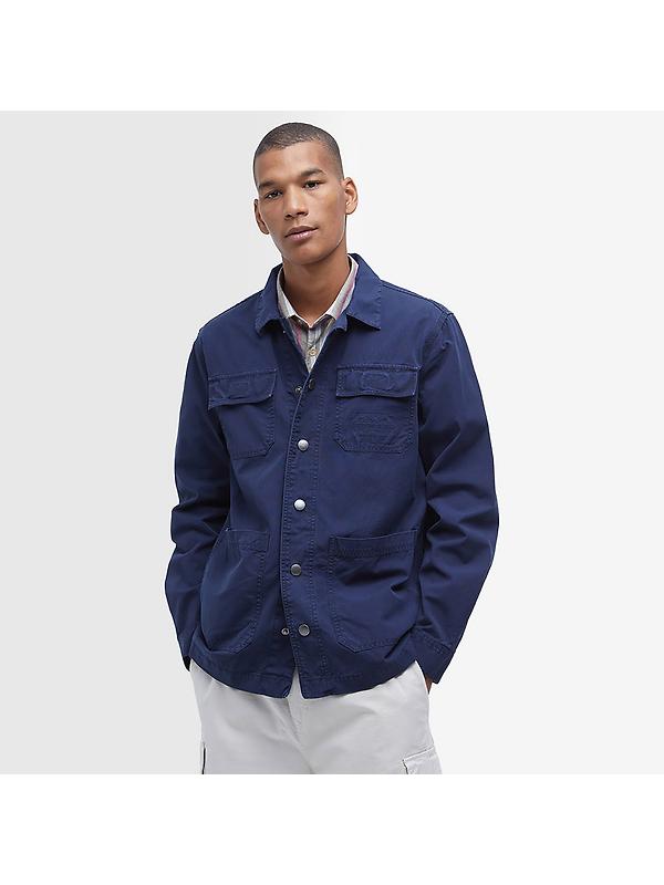 Barbour Men's Grindle Cargo Overshirt - Navy Image 2