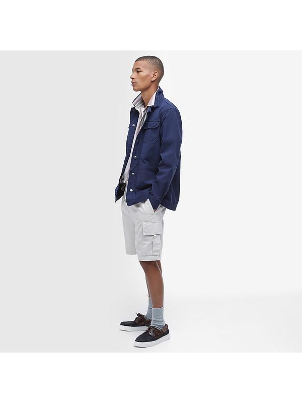 Barbour Men's Grindle Cargo Overshirt - Navy Image 3