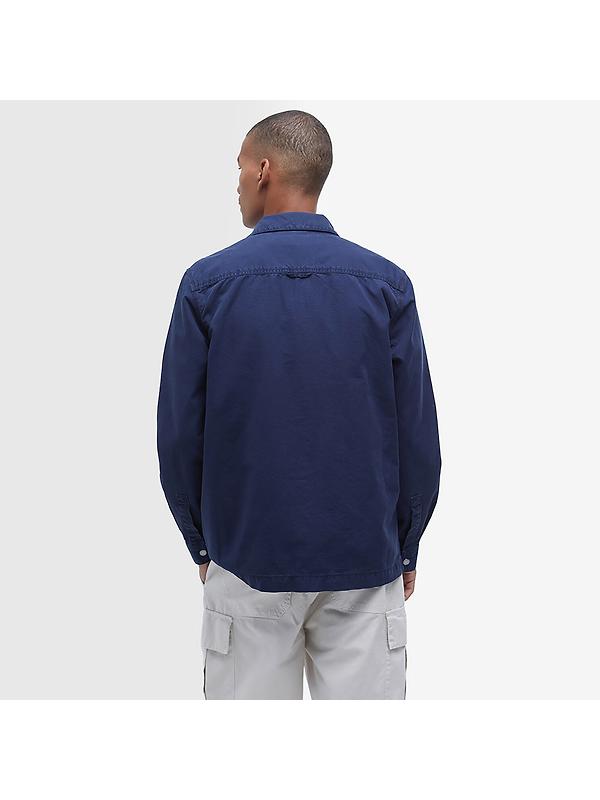 Barbour Men's Grindle Cargo Overshirt - Navy Image 4