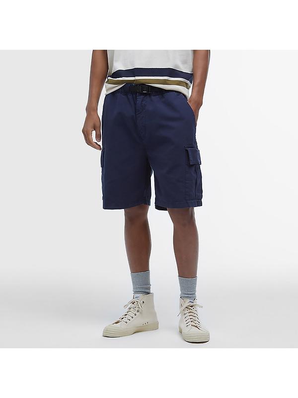 Barbour Men's Grindle Cargo Relaxed Shorts - Navy Image 3