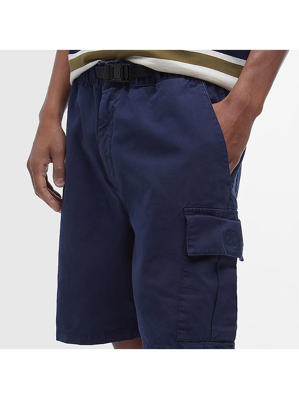 Barbour Men's Grindle Cargo Relaxed Shorts - Navy Image 6