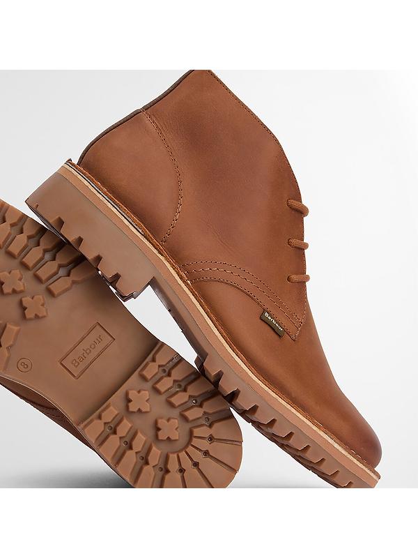 Barbour Men's Hobart Chukka Boots - Cognac Image 4