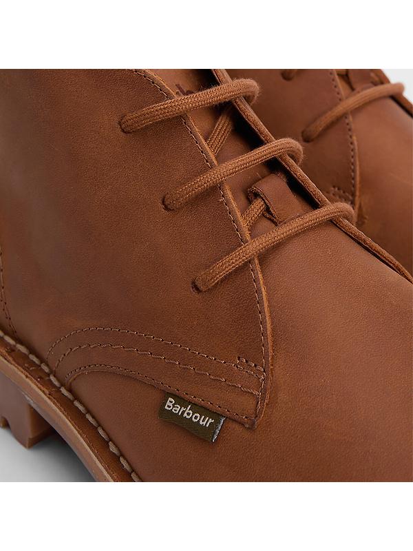 Barbour Men's Hobart Chukka Boots - Cognac Image 6