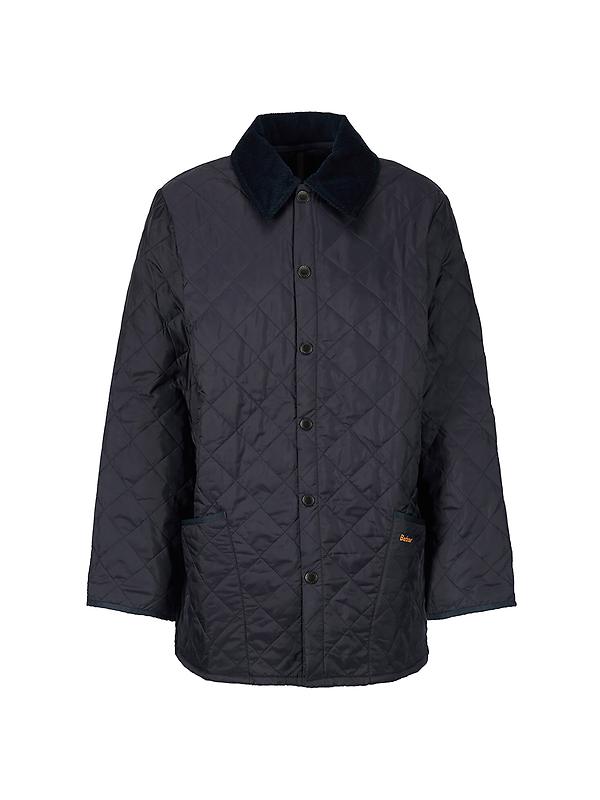Barbour Men's Liddesdale Quilted Jacket - Navy Image 1