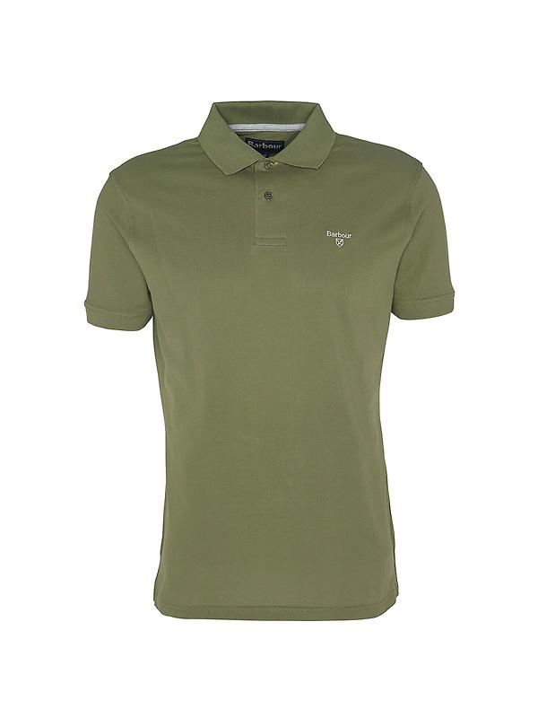 Barbour Men's Lightweight Sports Polo Shirt - Burnt Olive Image 1