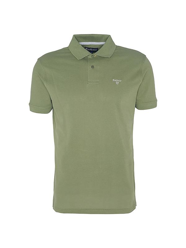 Barbour Men's Lightweight Sports Polo Shirt - Burnt Olive Image 3