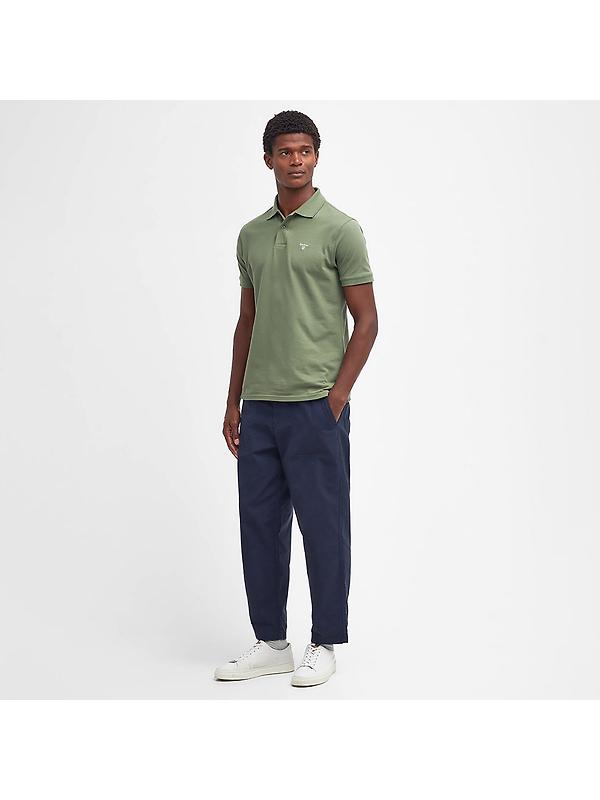 Barbour Men's Lightweight Sports Polo Shirt - Burnt Olive Image 4