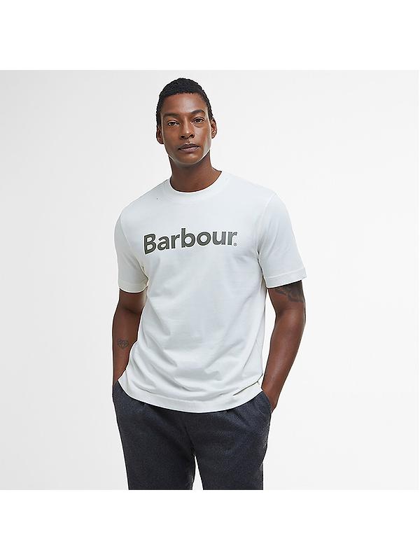 Barbour Men's Logo Relaxed Fit T-Shirt - Antique White Image 2