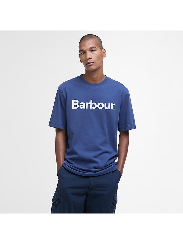 Barbour Men's Logo Relaxed Fit T-Shirt - Oceana Image 2