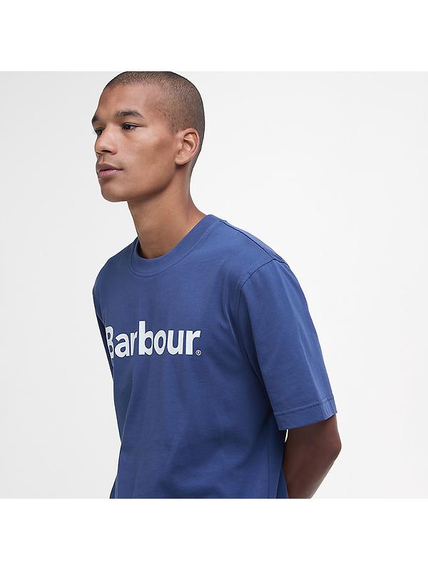 Barbour Men's Logo Relaxed Fit T-Shirt - Oceana Image 6