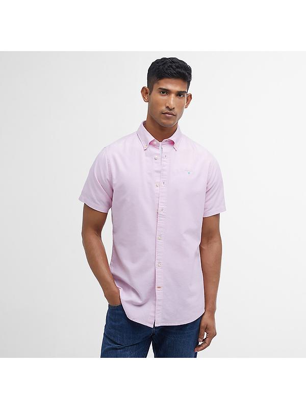 Barbour Men's Oxtown Tailored Short-Sleeved Shirt - Pink Image 2