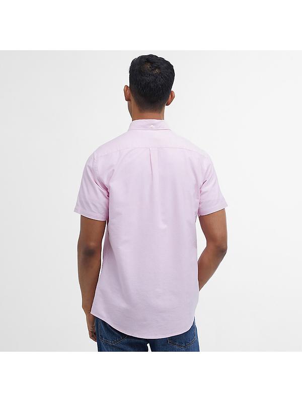 Barbour Men's Oxtown Tailored Short-Sleeved Shirt - Pink Image 4