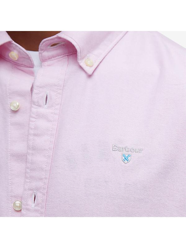 Barbour Men's Oxtown Tailored Short-Sleeved Shirt - Pink Image 6