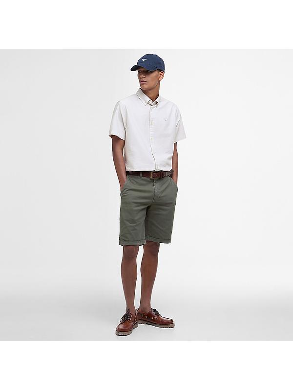 Barbour Men's Oxtown Tailored Short-Sleeved Shirt - Oatmeal Image 3