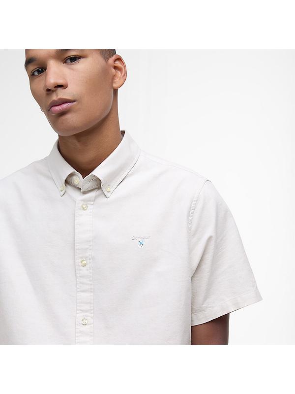 Barbour Men's Oxtown Tailored Short-Sleeved Shirt - Oatmeal Image 5