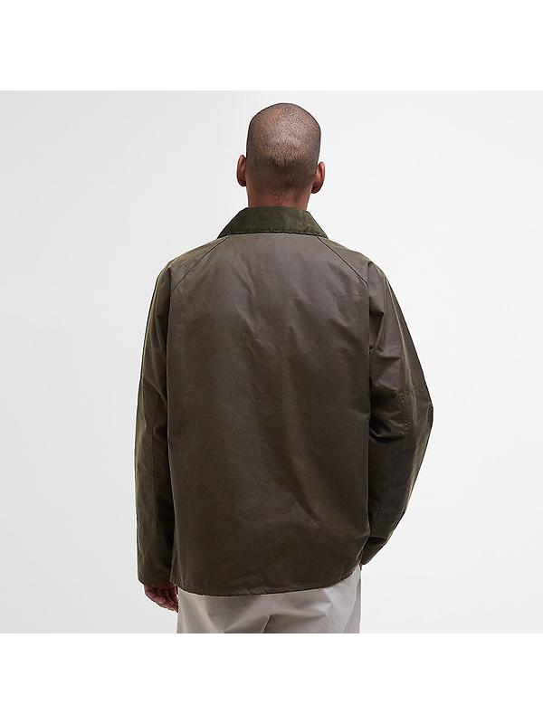 Barbour Men's Re-Engineered Short Bedale Wax Jacket - Beech Image 4