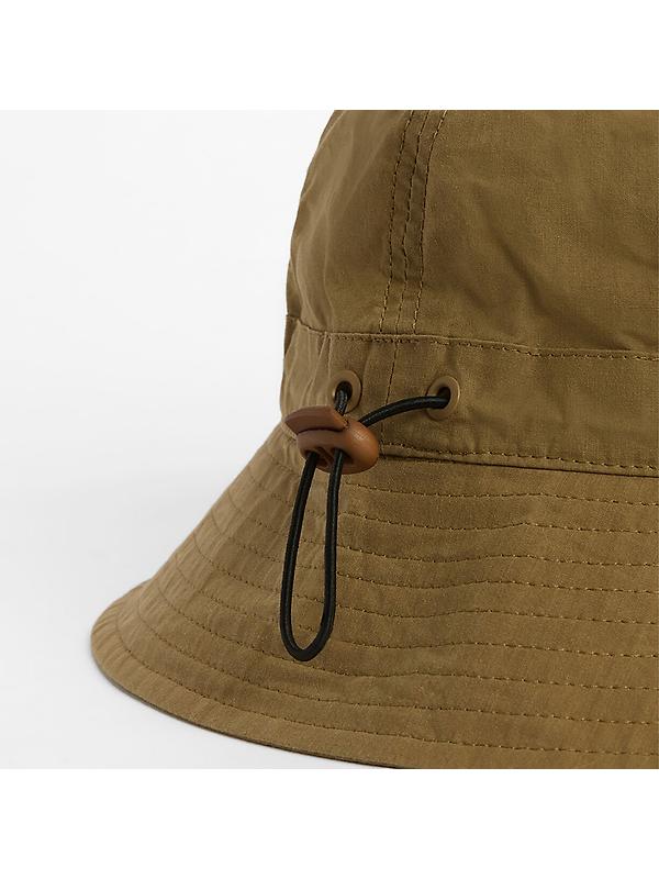 Barbour Men's Transport 6 Panel Bucket Hat - Golden Khaki Image 6