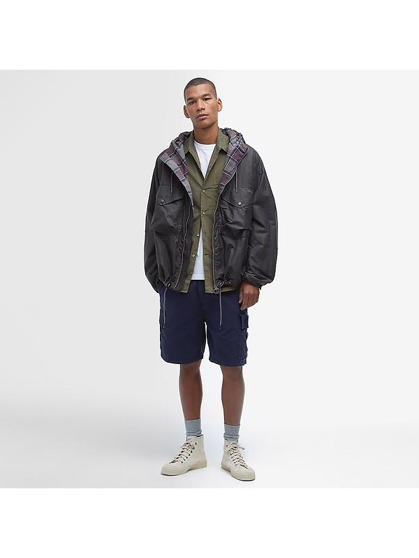 Barbour Men's Utility Sapper Wax Jacket - Charcoal Image 3