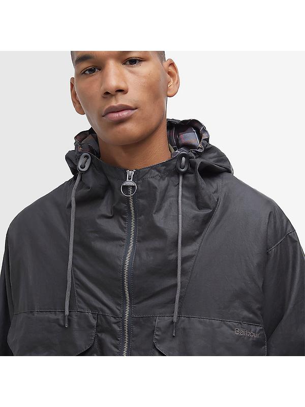 Barbour Men's Utility Sapper Wax Jacket - Charcoal Image 5