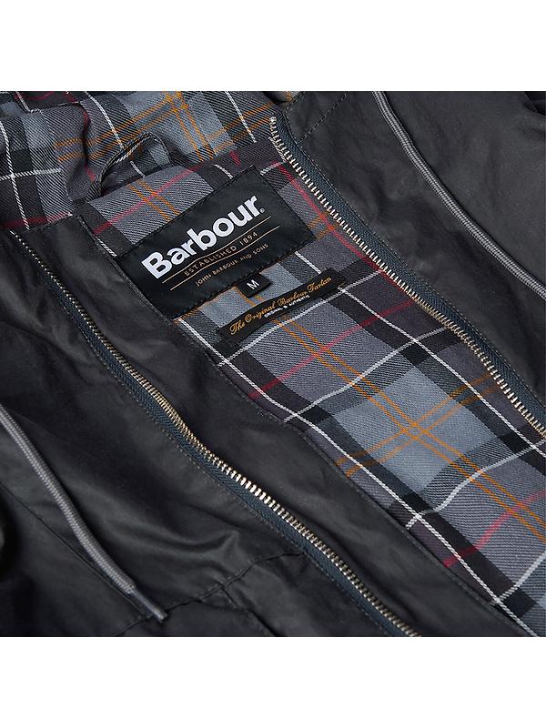 Barbour Men's Utility Sapper Wax Jacket - Charcoal Image 8