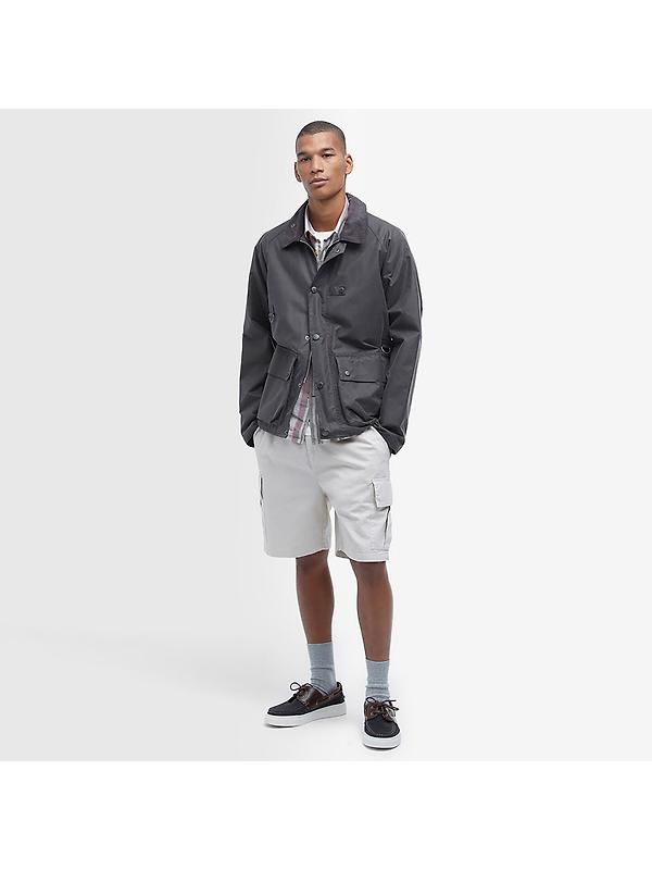 Barbour Men's Utility Spey Wax Jacket - Charcoal Image 3