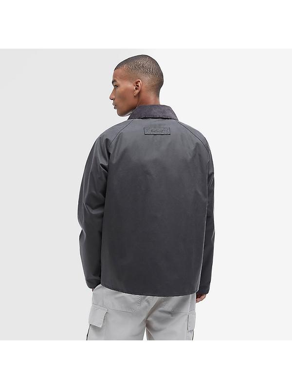 Barbour Men's Utility Spey Wax Jacket - Charcoal Image 4