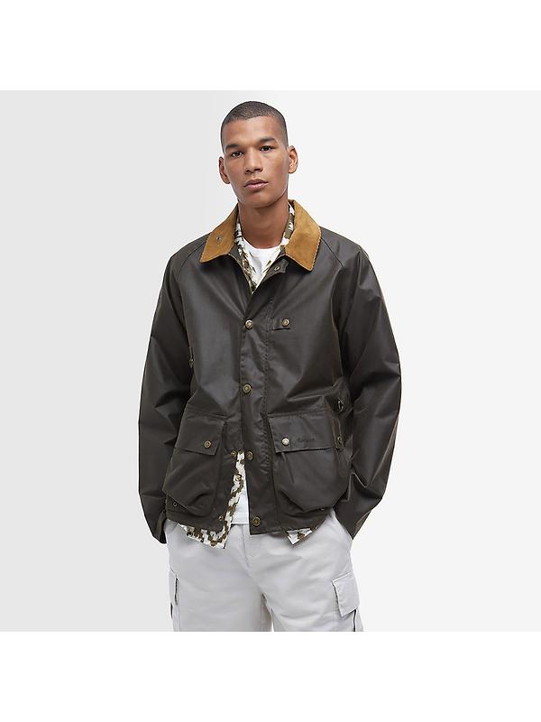 Barbour Men's Utility Spey Wax Jacket - Olive Image 2