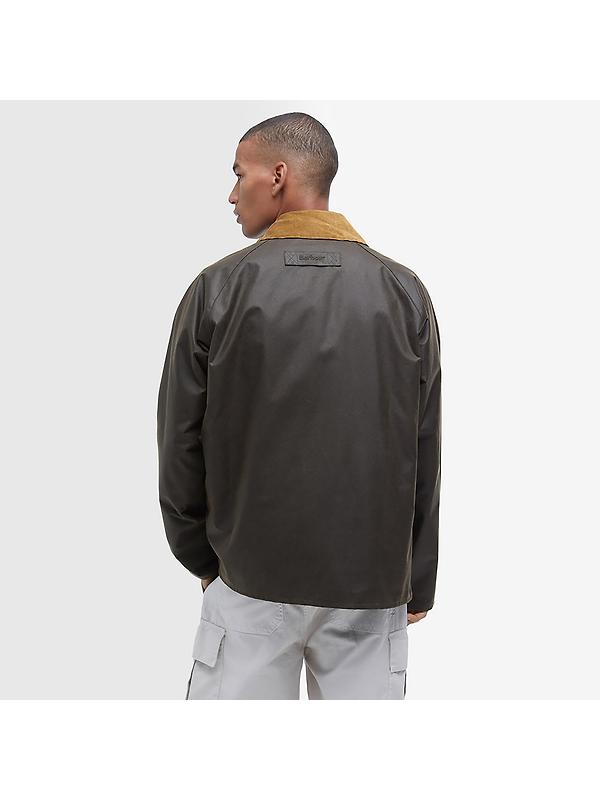Barbour Men's Utility Spey Wax Jacket - Olive Image 4