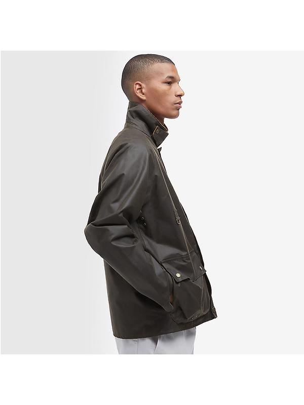 Barbour Men's Utility Spey Wax Jacket - Olive Image 5
