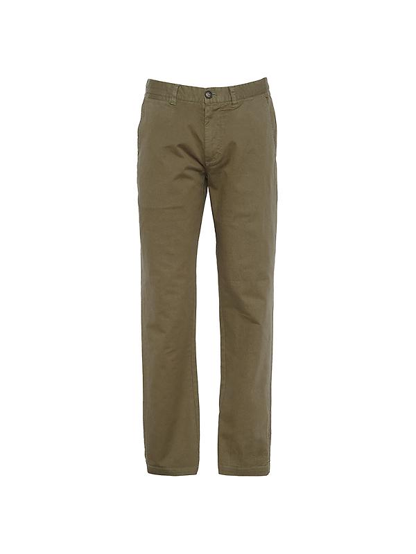 Barbour Men's Washed Stretch Tailored Trousers - Olive Image 1