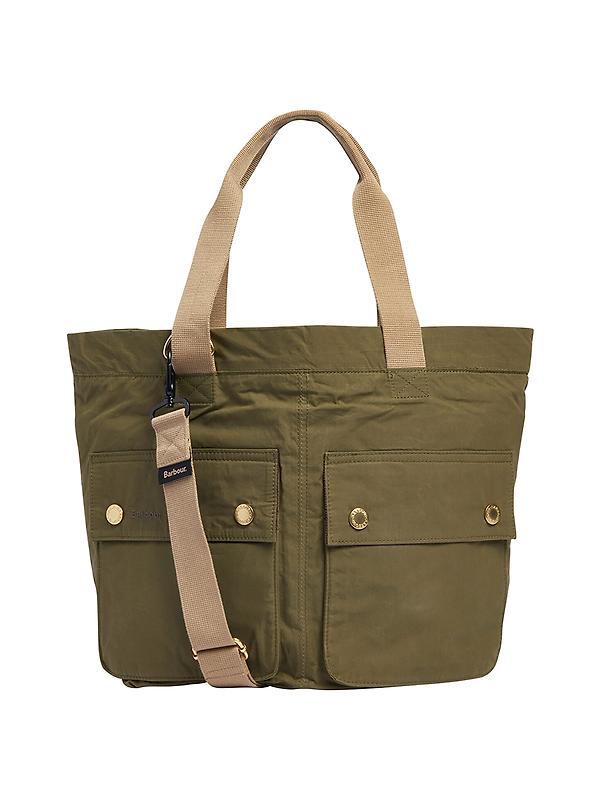 Barbour Transport Carry All Tote Bag - Dusky Green Image 1