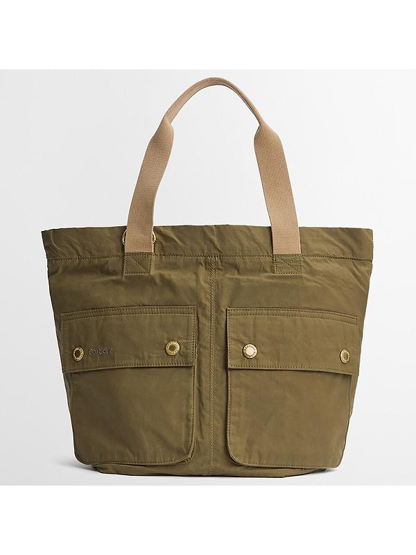 Barbour Transport Carry All Tote Bag - Dusky Green Image 10