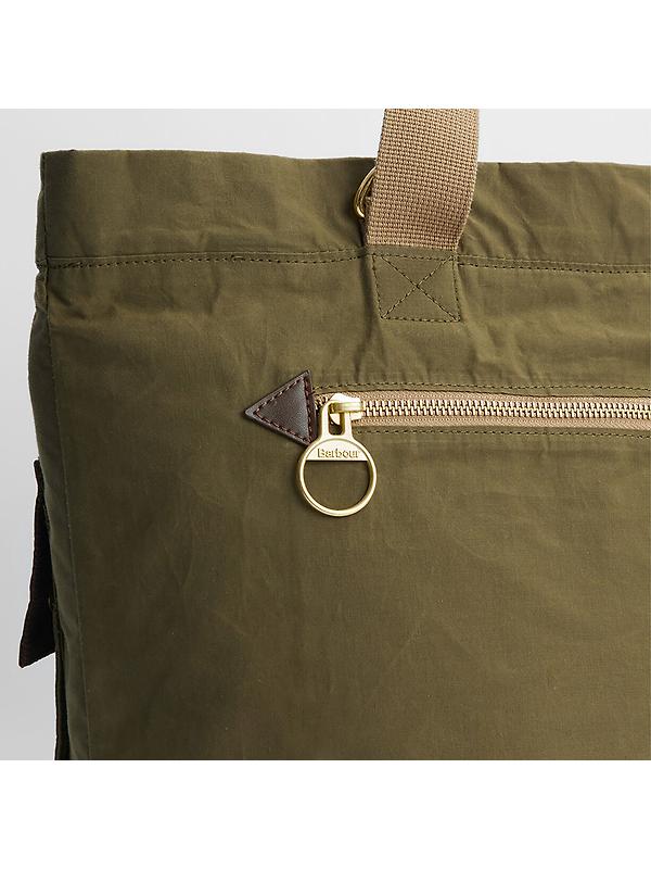 Barbour Transport Carry All Tote Bag - Dusky Green Image 5