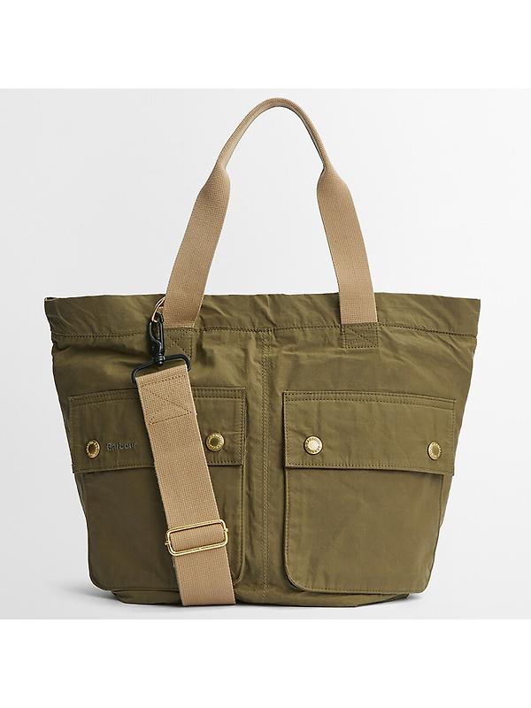 Barbour Transport Carry All Tote Bag - Dusky Green Image 9